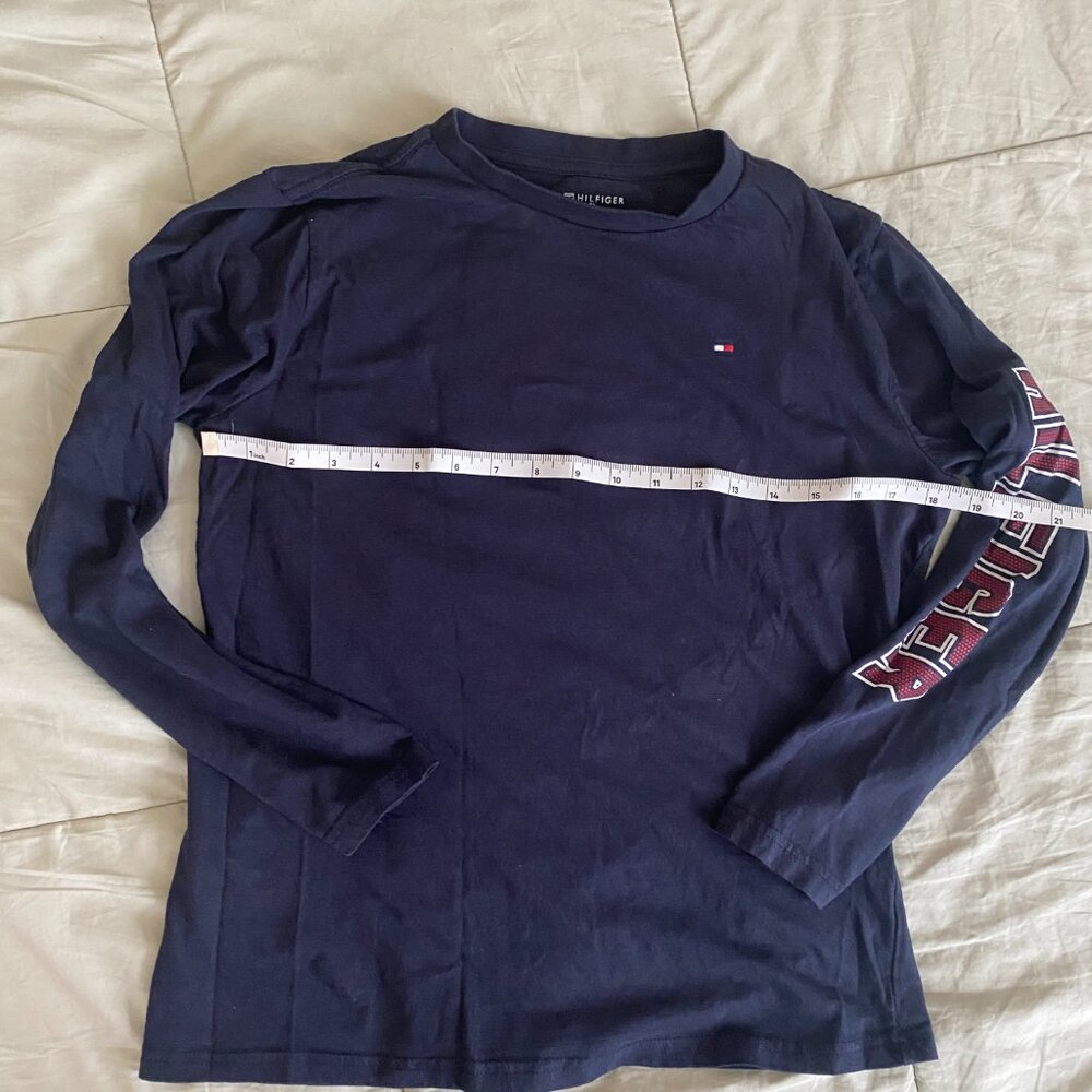 Tommy Hilfiger Boys Navy Long Sleeve T-Shirt - Size L (16-18)